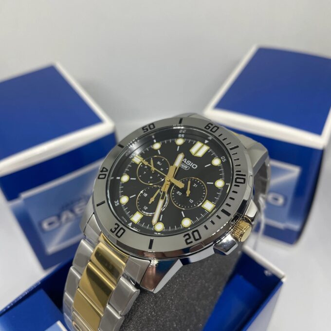 Montre Homme Casio - MTP-VD300SG-1EUDF - Bracelet en Acier inoxydable - Affichage analogique - Résistant à l'eau