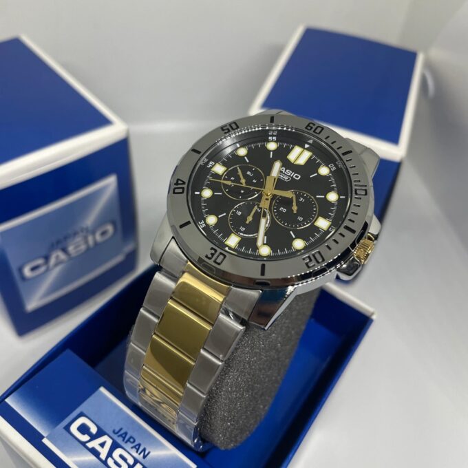 Montre Homme Casio - MTP-VD300SG-1EUDF - Bracelet en Acier inoxydable - Affichage analogique - Résistant à l'eau