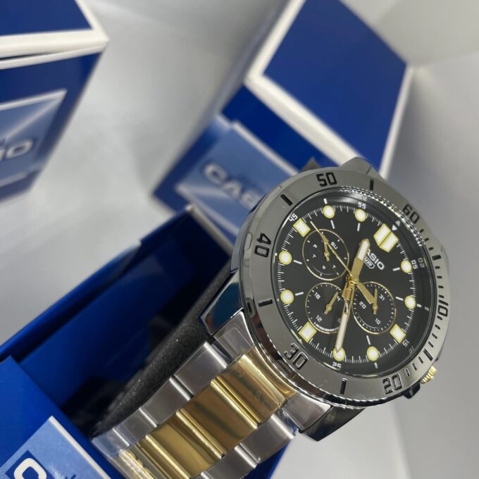 Montre Homme Casio - MTP-VD300SG-1EUDF - Bracelet en Acier inoxydable - Affichage analogique - Résistant à l'eau