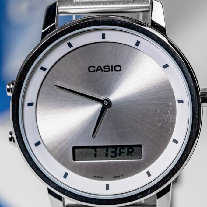 Montre Homme Casio - MTP-B200D-7EDF - Bracelet en Acier Inoxydable - Affichage analogique - numérique - Résistant à l'eau