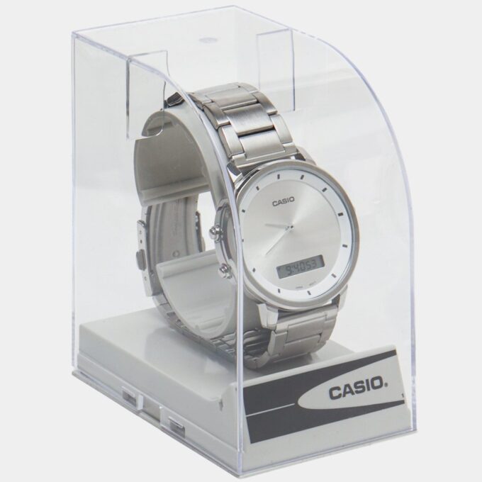 Montre Homme Casio - MTP-B200D-7EDF - Bracelet en Acier Inoxydable - Affichage analogique - numérique - Résistant à l'eau