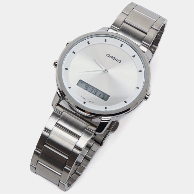 Montre Homme Casio - MTP-B200D-7EDF - Bracelet en Acier Inoxydable - Affichage analogique - numérique - Résistant à l'eau