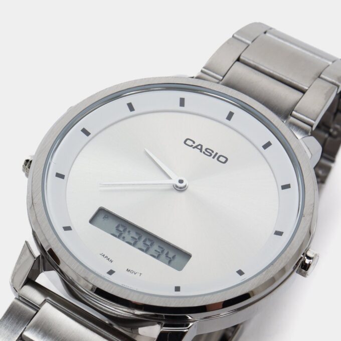 Montre Homme Casio - MTP-B200D-7EDF - Bracelet en Acier Inoxydable - Affichage analogique - numérique - Résistant à l'eau