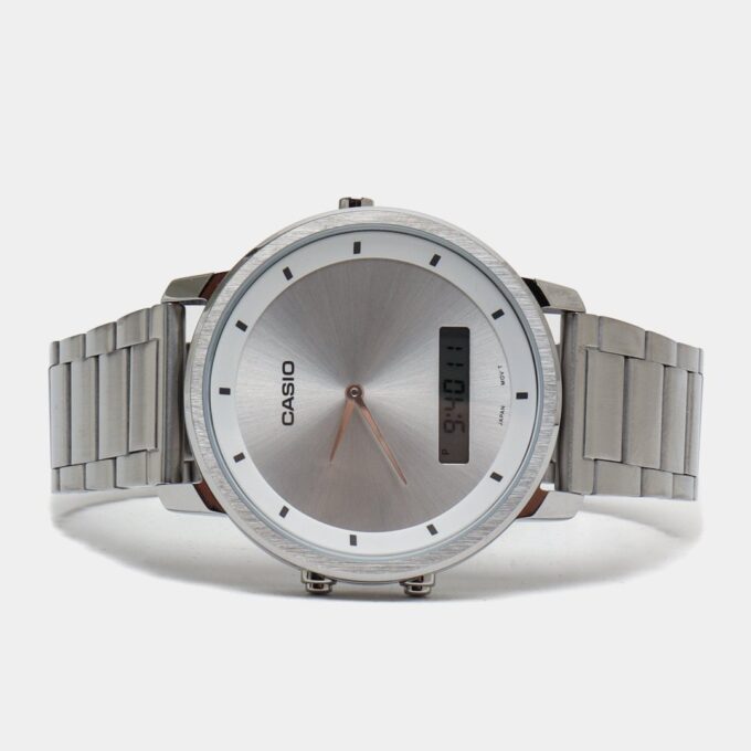 Montre Homme Casio - MTP-B200D-7EDF - Bracelet en Acier Inoxydable - Affichage analogique - numérique - Résistant à l'eau