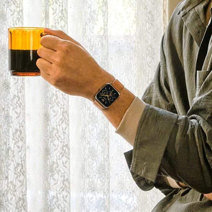 Montre Homme Casio - MTP-M305L-1AVDF - Bracelet en Cuir Kaki - Cadran Carré - Affichage analogique - Résistant à l'eau