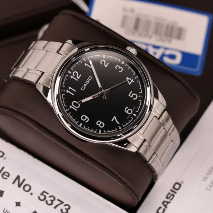 Montre Homme Casio - MTP-V005D-1B4UDF - Bracelet en Acier Inoxydable - Affichage analogique - Résistant à l'eau