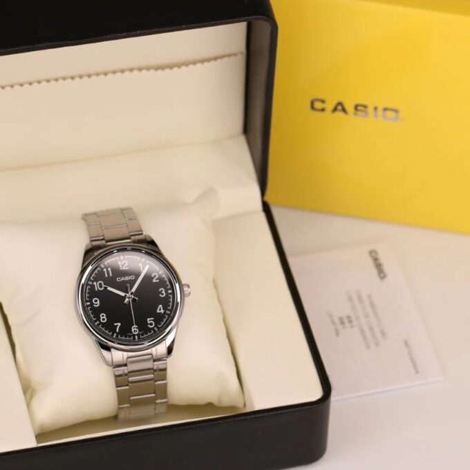 Montre Homme Casio - MTP-V005D-1B4UDF - Bracelet en Acier Inoxydable - Affichage analogique - Résistant à l'eau