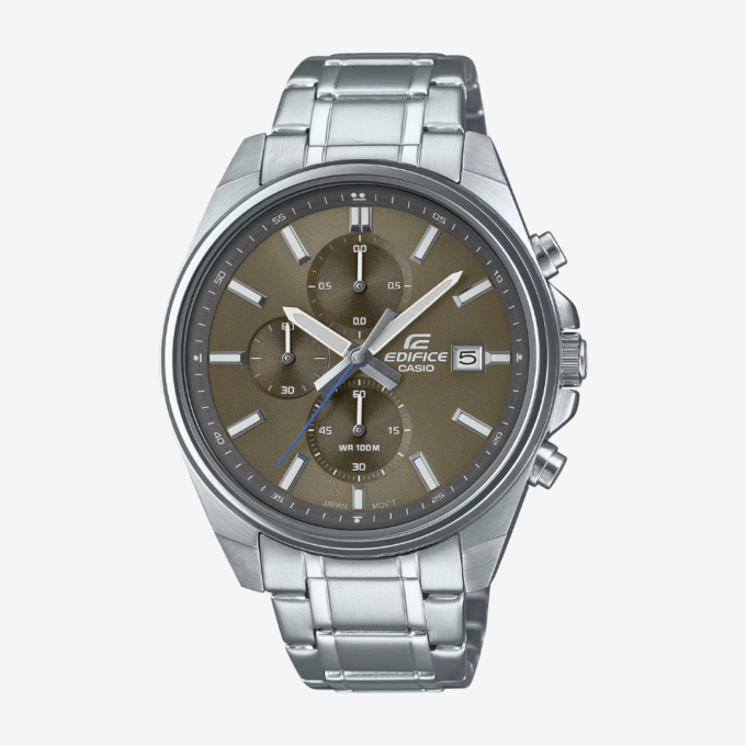 montre homme casio edifice efv 610d 5cvudf bracelet en acier inoxydable affichage analogique résistant à l'eau