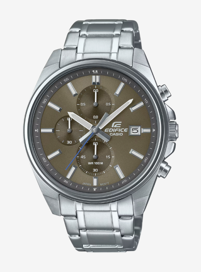 montre homme casio edifice efv 610d 5cvudf bracelet en acier inoxydable affichage analogique résistant à l'eau