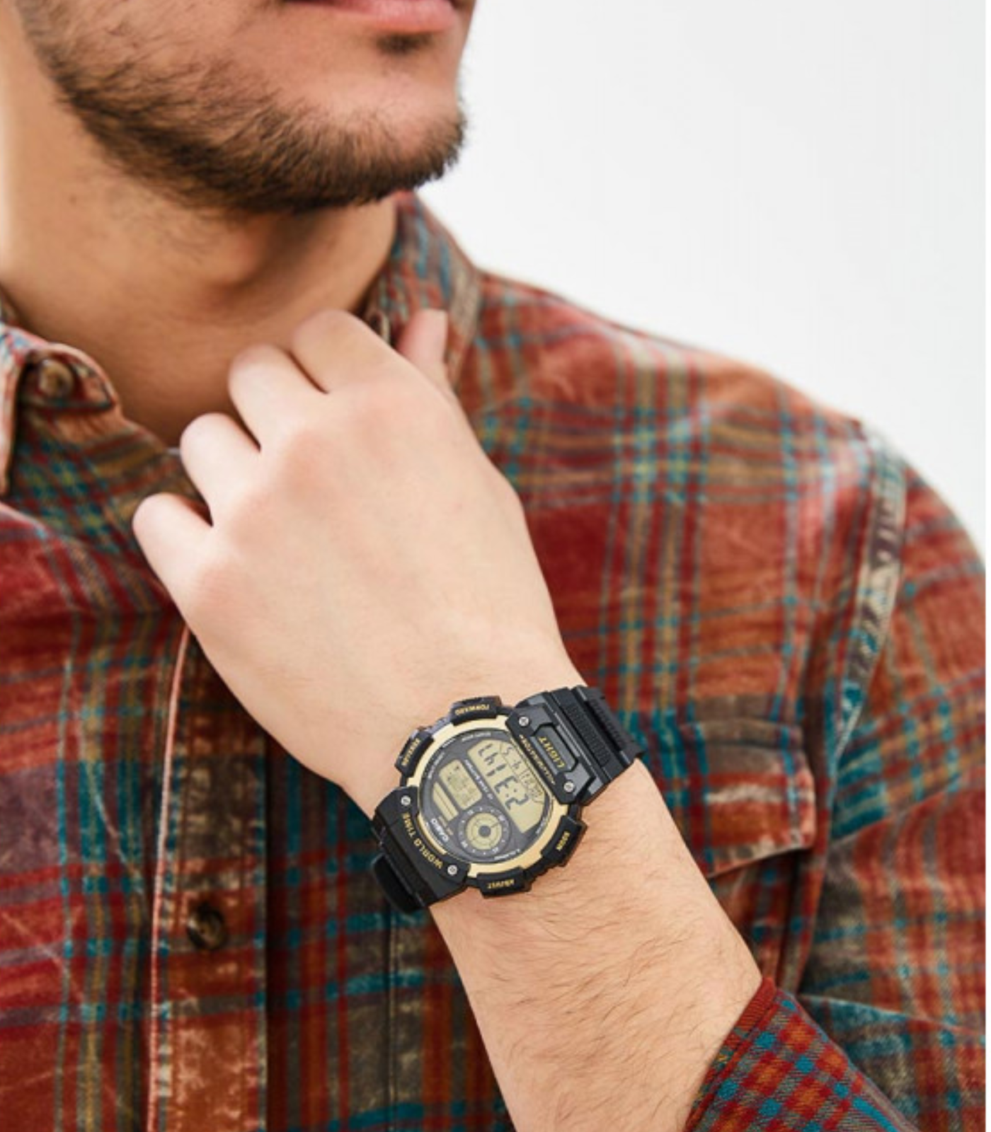 Montre Homme Casio - HDC-700-9AVDF - Bracelet en Résine noir Affichage analogique - numérique - Résistant à l'eau – Image 3