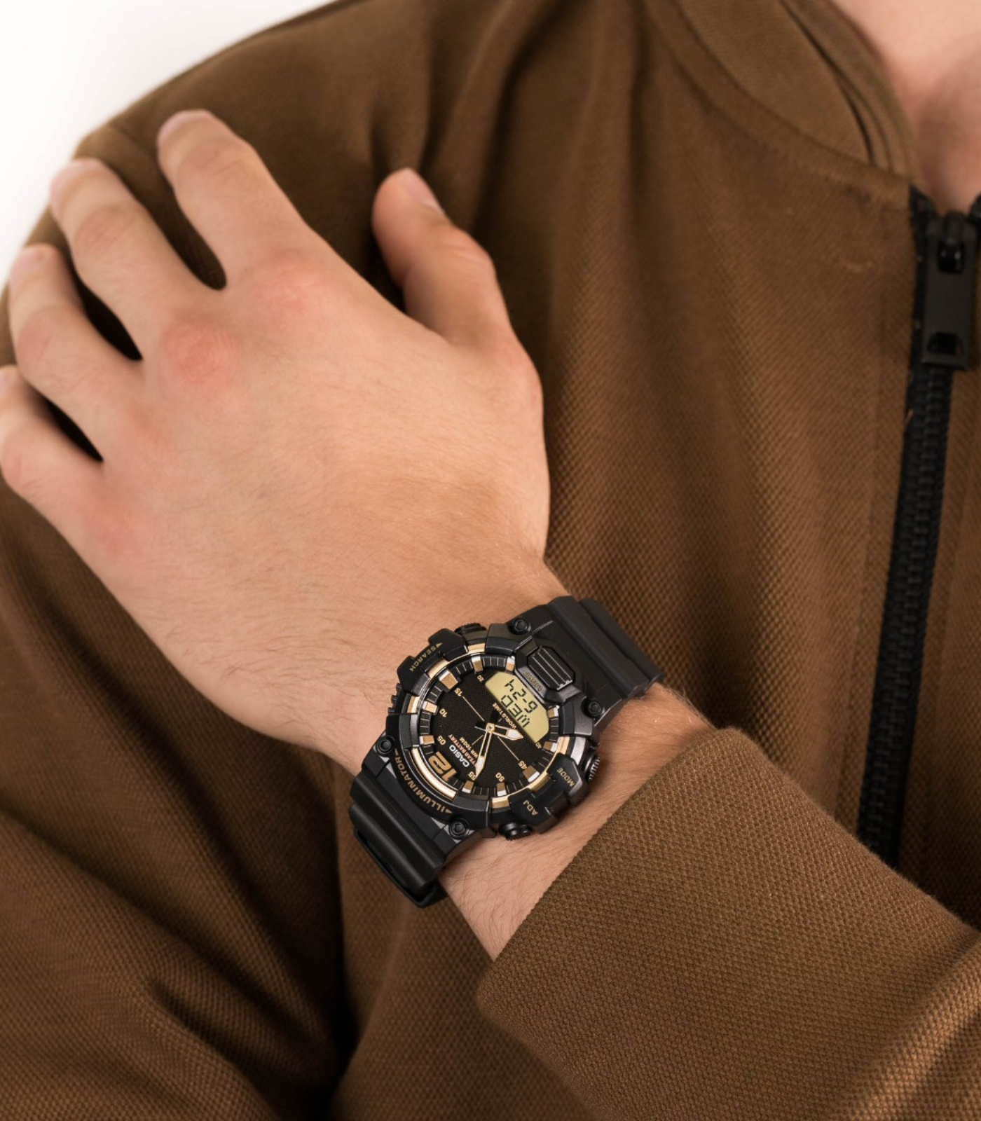 Montre Homme Casio - HDC-700-9AVDF - Bracelet en Résine noir Affichage analogique - numérique - Résistant à l'eau – Image 2