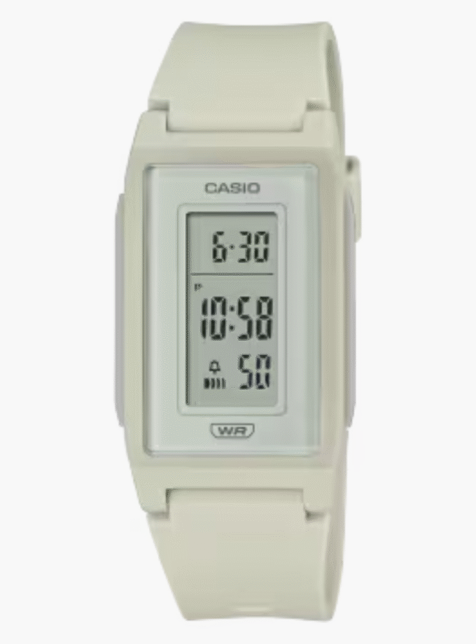 Montre Casio numérique à cadran noir unisexe- LF-10WH-8DF – Bracelet en Résine – Affichage Numérique – Résistant à l’eau