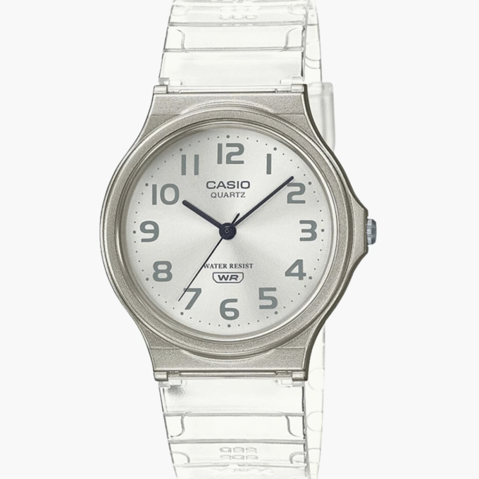 Montre Casio Jeunesse - MQ-24S-7BDF - Bracelet en Résine Blanc - Affichage analogique - Résistant à l'eau