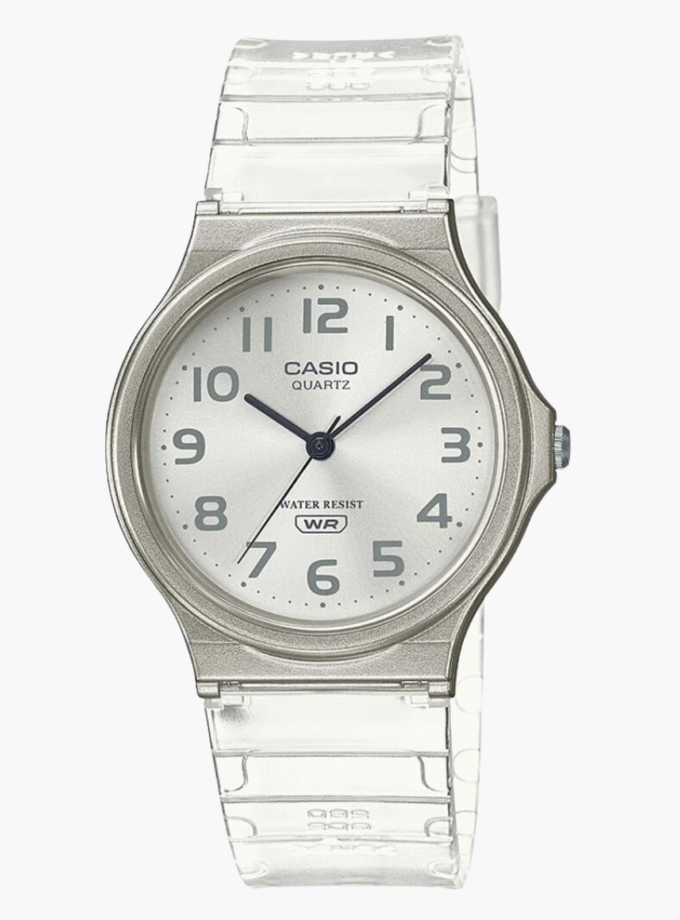 Montre Casio Jeunesse - MQ-24S-7BDF - Bracelet en Résine Blanc - Affichage analogique - Résistant à l'eau