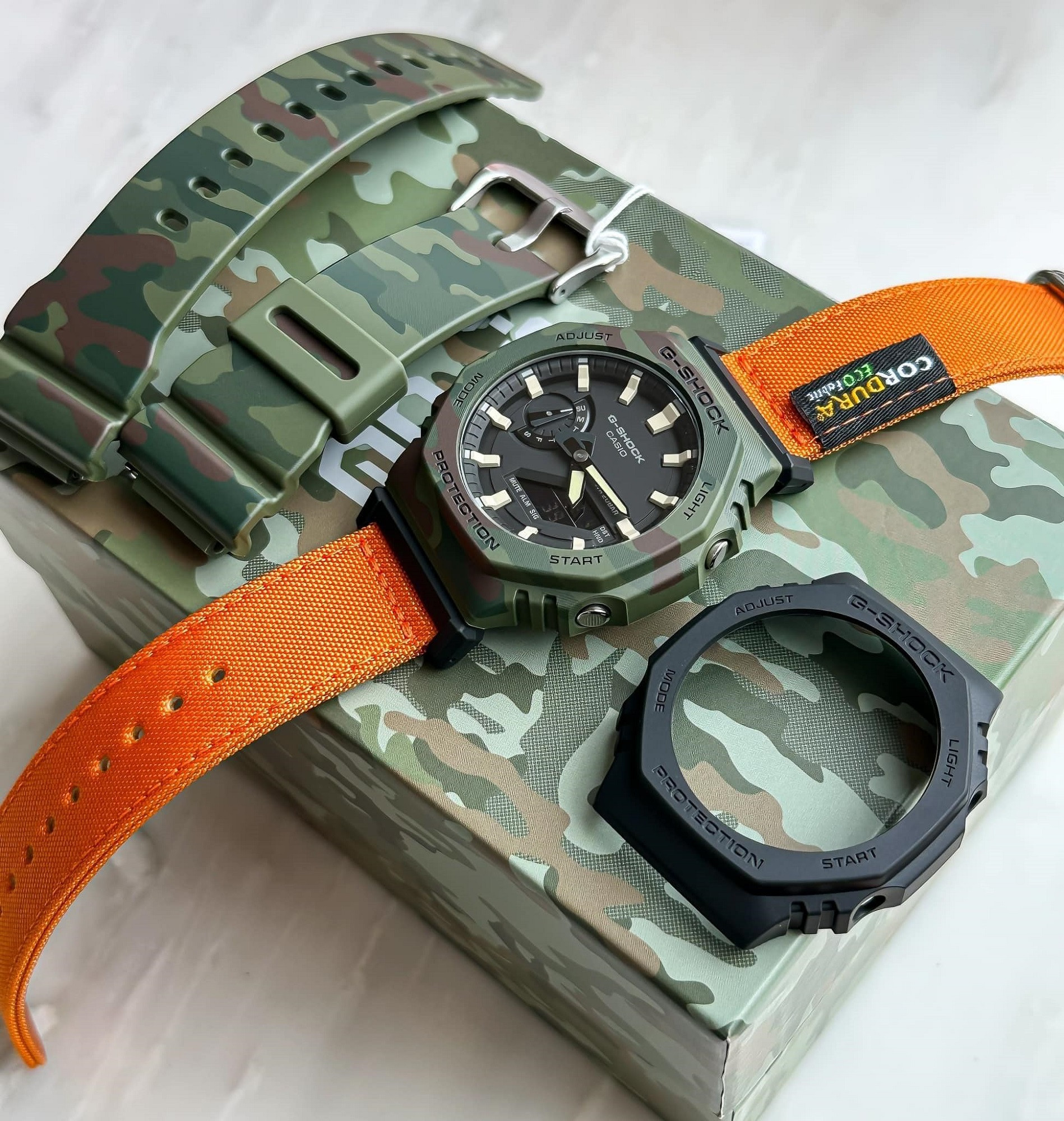 Montre Homme Casio G-SHOCK - GAE-2100WE-3ADR - Bracelet en Résine Interchangeable - Affichage analogique - numérique - Résistant à l'eau – Image 3