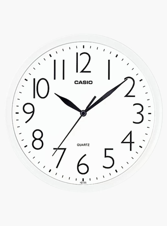 Horloge Murale Casio - IQ-05-7DF - Affichage analogique - Blanc