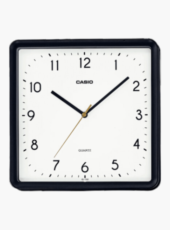 Horloge Murale Casio - IQ-152-1DF - Carré - Affichage analogique