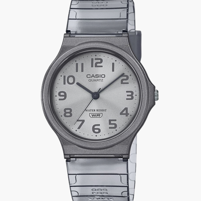 Montre Jeunesse Casio - MQ-24S-8BDF - Bracelet en Résine Gris - Affichage analogique - Résistant à l'eau