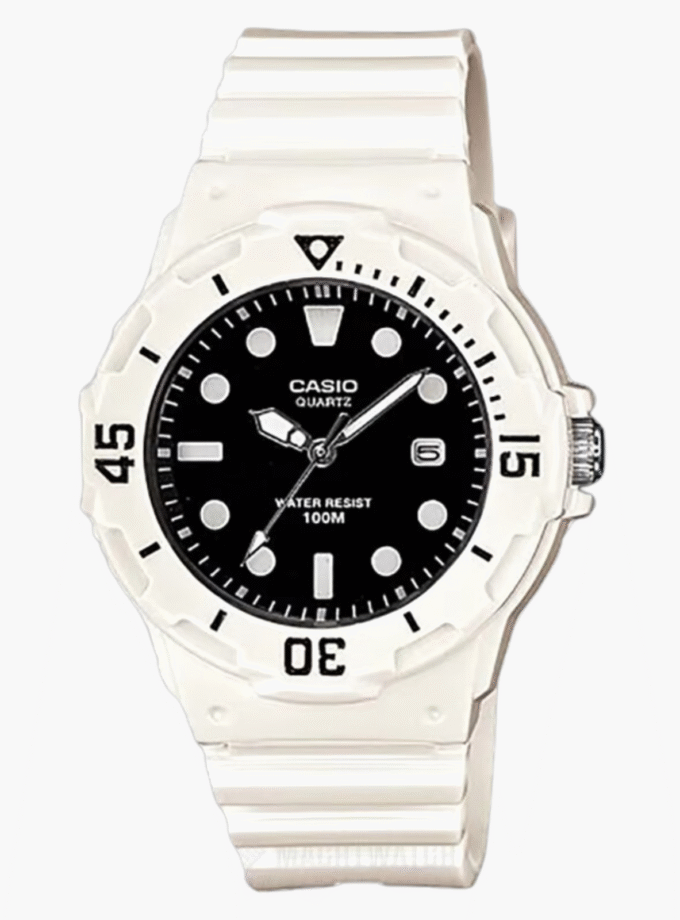 Montre Jeunesse Casio - LRW-200H-1EVDF - Bracelet en Résine Blanc - Affichage analogique - Résistant à l'eau