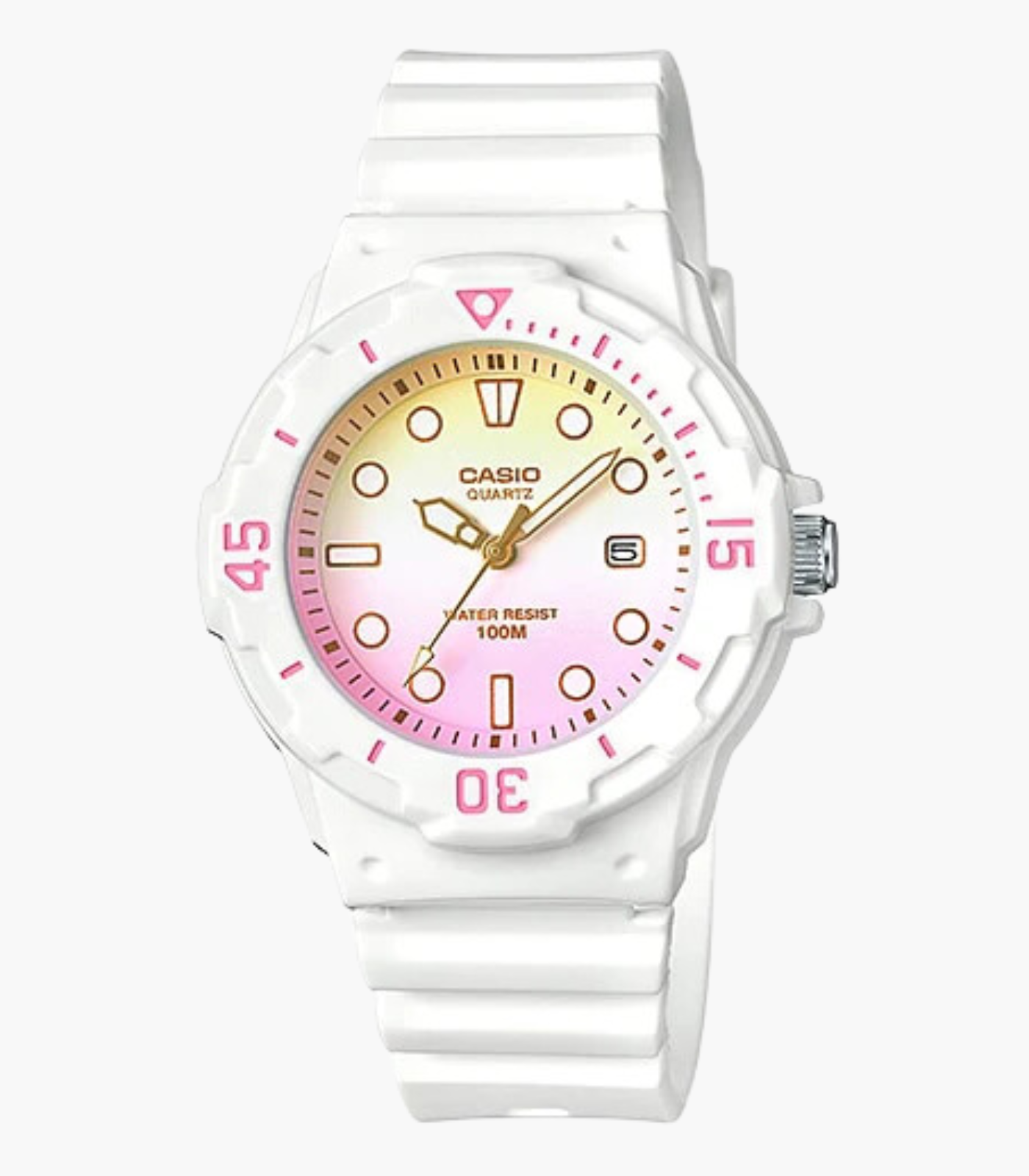 Montre Jeunesse Casio - LRW-200H-4E2VDR - Bracelet en Résine blanc - Affichage analogique - Résistant à l'eau