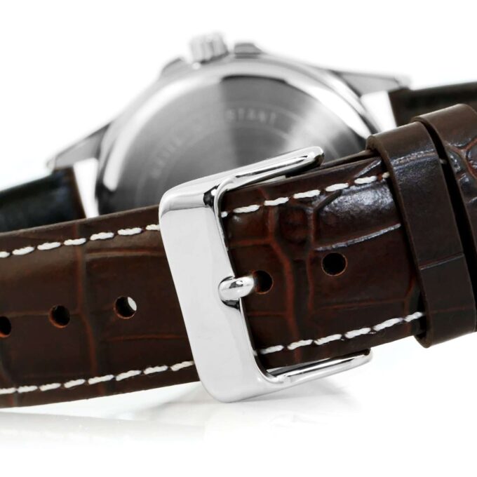 Montre Homme Casio - MTP-1381L-7AVDF - Bracelet en Cuir marron - Affichage analogique - Résistant à l'eau
