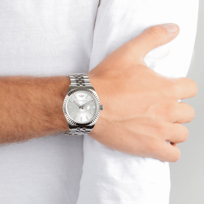 Montre Homme PHILIP WATCH CARIBE - R8253597082 - Bracelet en Acier Inoxydable - Affichage analogique - Résistant à l'eau - Verre Saphir