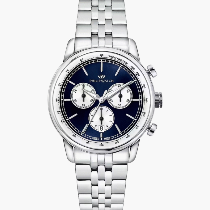 Montre Homme PHILIP WATCH ANNIVERSARY - R8273650004 - Bracelet en Acier Inoxydable - Affichage analogique - Résistant à l'eau