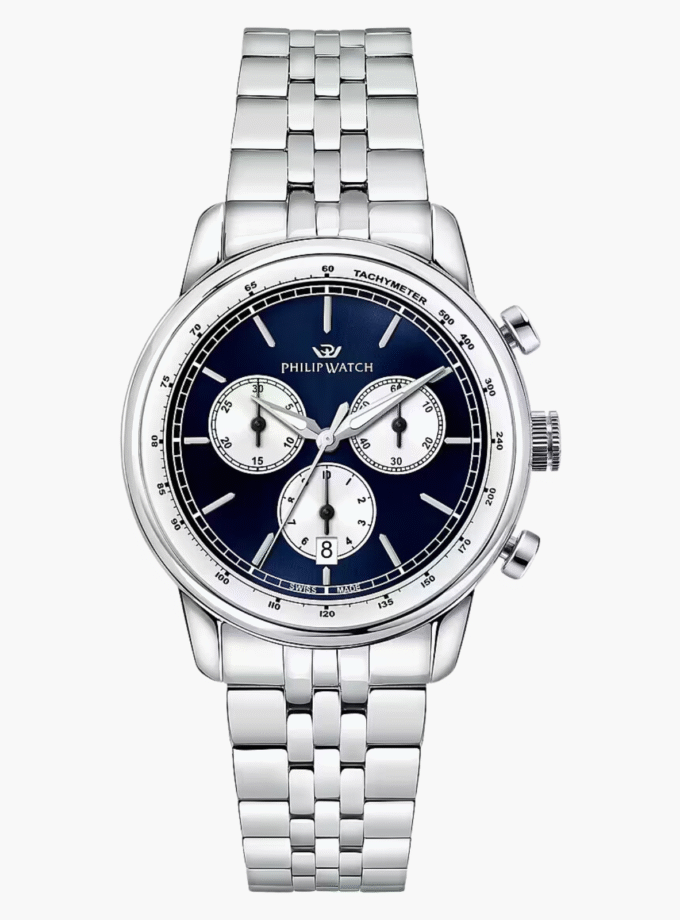 Montre Homme PHILIP WATCH ANNIVERSARY - R8273650004 - Bracelet en Acier Inoxydable - Affichage analogique - Résistant à l'eau