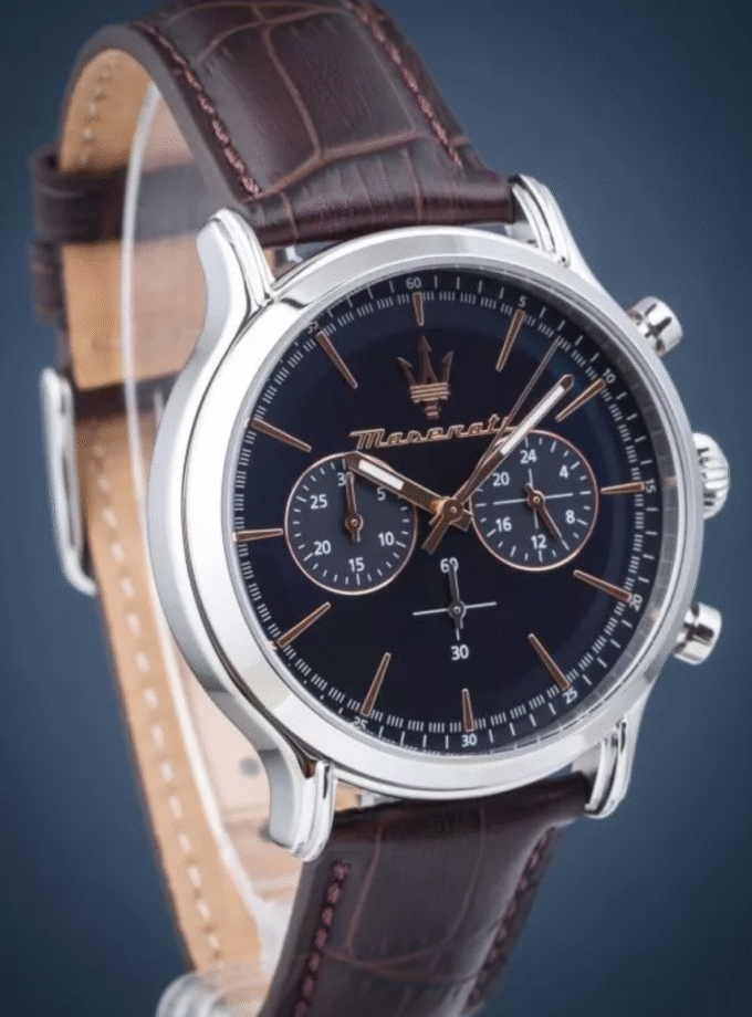 Montre Homme Maserati - EPOCA - R8871618014 - Bracelet Cuir Marron - Affichage analogique