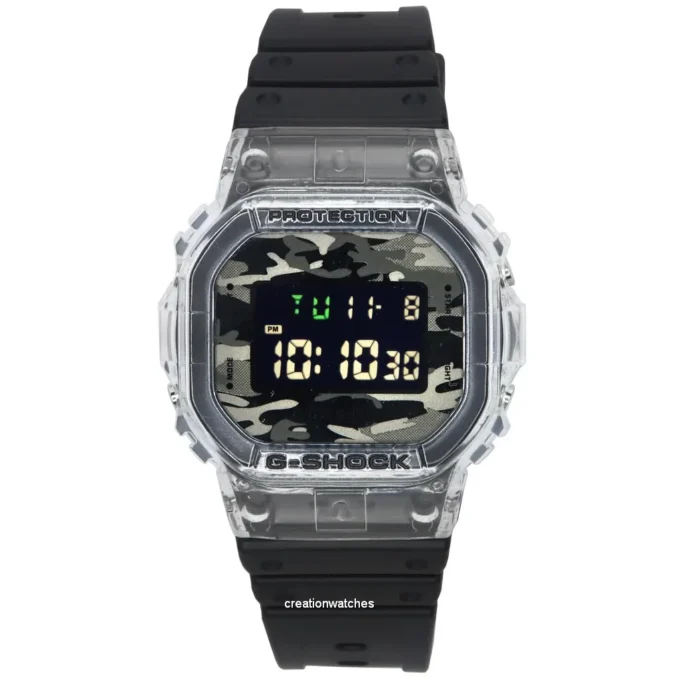 Montre Homme Casio G-Shock - DW-5600SKC-1DR - Bracelet en Résine Noir - Affichage Numérique - Résistant à l'eau