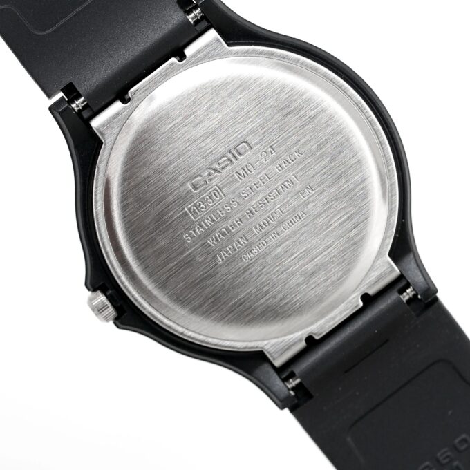 Montre Jeunesse Casio - MQ-24-1BLDF - Bracelet en Résine Noir - Affichage analogique - Résistant à l'eau