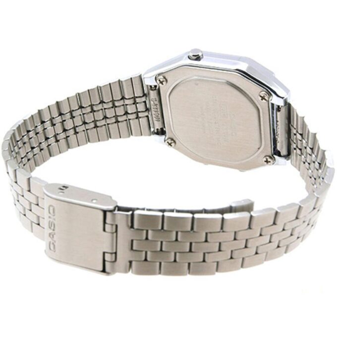 Montre Casio Vintage - LA680WA-1DF - Bracelet en Acier Inoxydable - Affichage Numérique - Résistant à l'eau