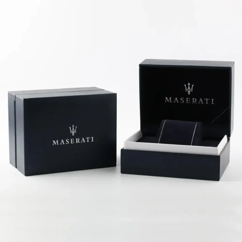 montre homme maserati epoca automatique – r8823118011 – bracelet bicolor en acier inoxydable – revêtement en cristal de saphir resistance a l’eau 10 atm