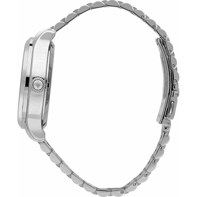 montre homme maserati epoca automatique – r8823118011 – bracelet bicolor en acier inoxydable – revêtement en cristal de saphir resistance a l’eau 10 atm