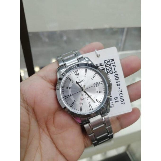 Montre Homme Casio - MTP-V004D-7CUDF - Bracelet en Acier Inoxydable - Affichage analogique - Résistant à l'eau