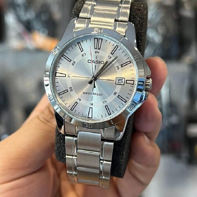 Montre Homme Casio - MTP-V004D-7CUDF - Bracelet en Acier Inoxydable - Affichage analogique - Résistant à l'eau