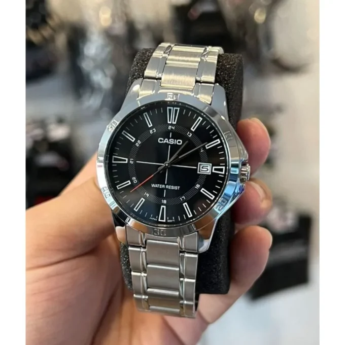 Montre Homme Casio - MTP-V004D-1CUDF - Bracelet en Acier Inoxydable - Affichage analogique - Résistant à l'eau