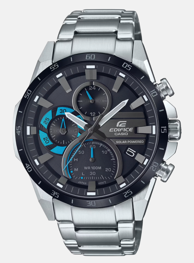 Montre Homme Casio EDIFICE - EQS-940DB-1BVUDF - Bracelet en Acier Inoxydable - Affichage analogique - Résistant à l'eau