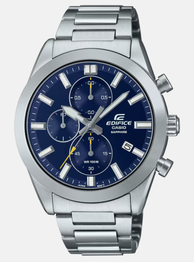 Montre Homme Casio EDIFICE - EFB-710D-2AVUDF - Bracelet en Acier Inoxydable - Affichage analogique - Résistant à l'eau - Verre Saphir