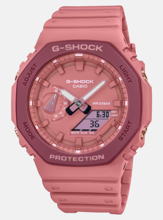 Montre Homme Casio G-Shock - GA-2110SL-4A4DR - Bracelet en Résine - Affichage analogique - Résistant à l'eau