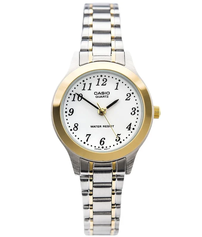 montre femme casio ltp 1128g 7brdf bracelet en acier inoxydable affichage analogique résistant à l'eau