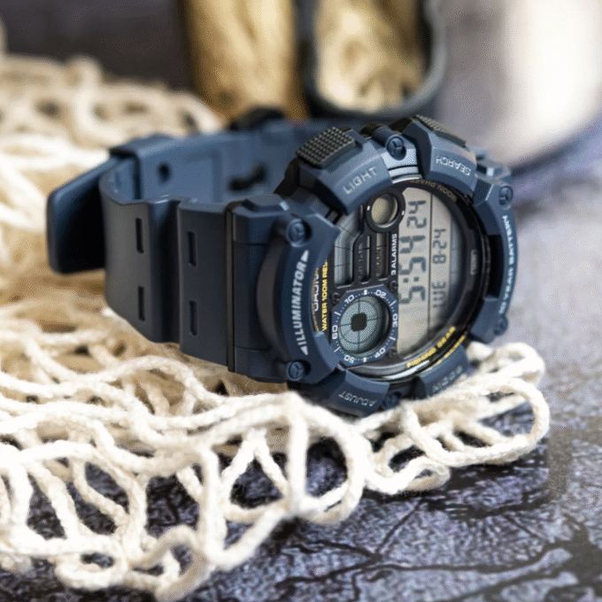 Montre Homme Casio - WS-1500H-2AVDF - Bracelet en Résine Bleu - Affichage numérique - Résistant à l'eau