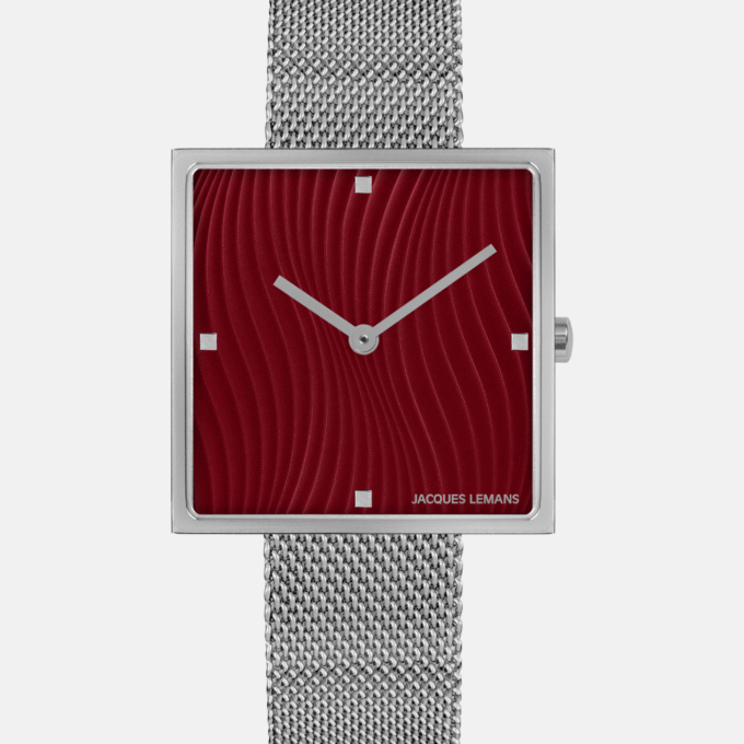 Montre Femme Collection Design Jacques Lemans 1-2094B - Bracelet en Acier Inoxydable - Résistant à l'eau