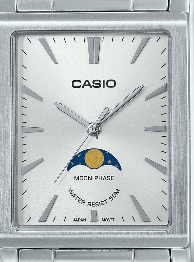 montre homme casio mtp m105d 7avdf bracelet en acier inoxydable affichage analogique résistant à l'eau