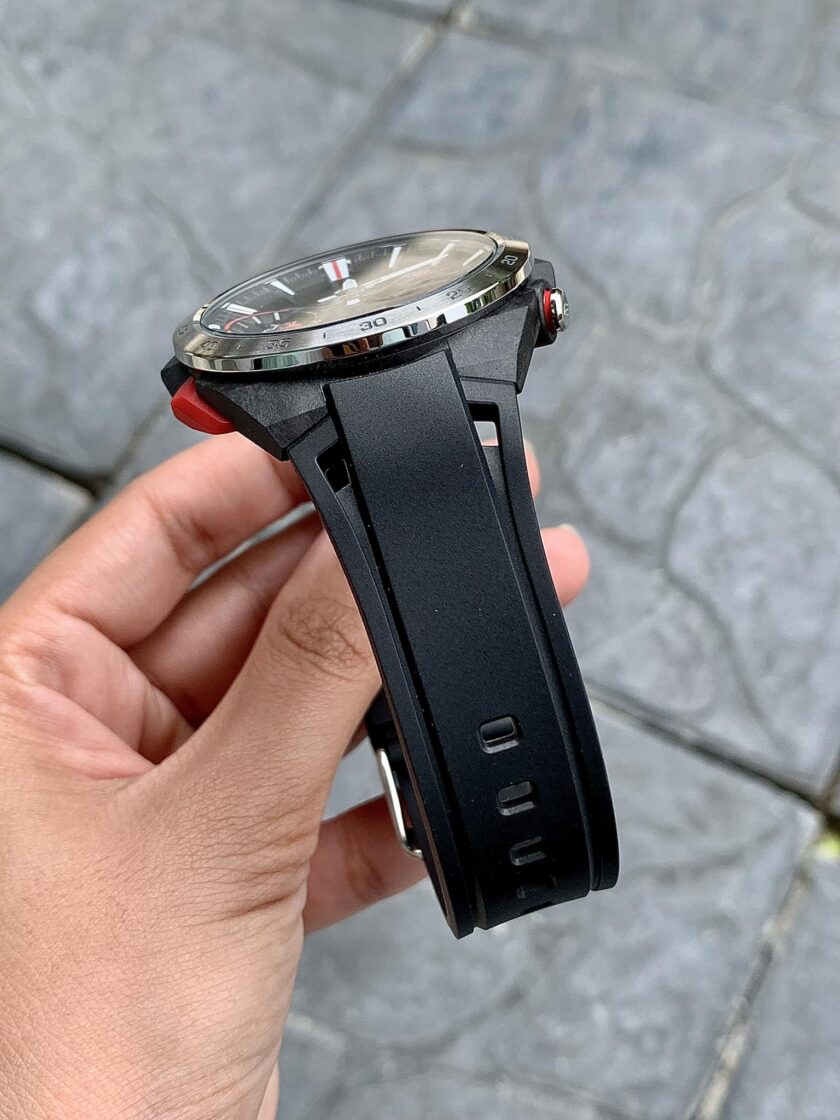 montre homme casio edifice ecb 2200p 1adf bluetooth affichage analogique résistant à l'eau verre saphir