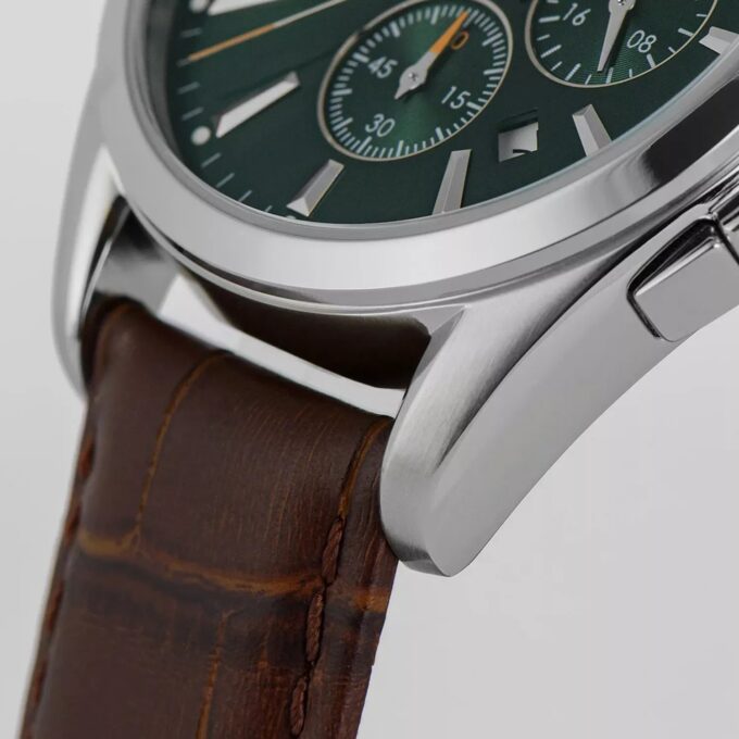 Montre Homme JACQUES LEMANS Derby 1-1945.1C - Bracelet en Cuir marron - Affichage analogique - Résistant à l'eau