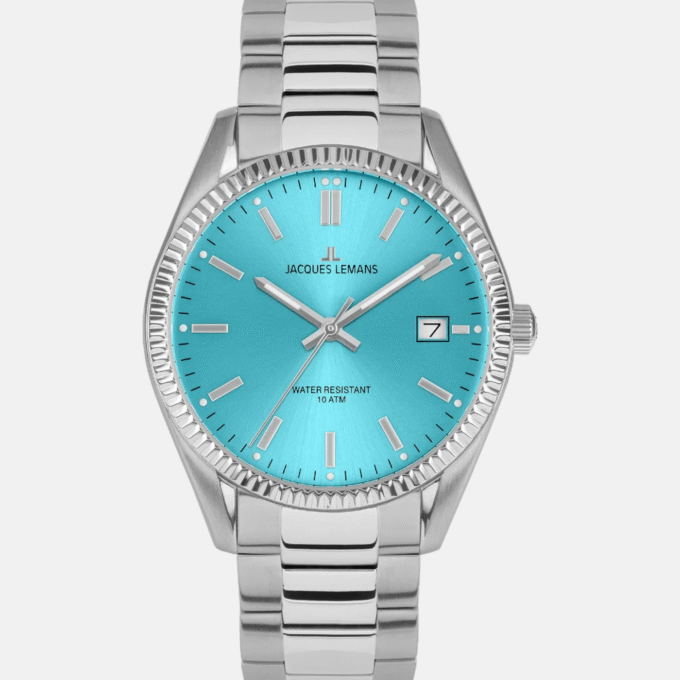 Montre Homme Jacques Lemans Derby - 50-4D - Bracelet en Acier Inoxydable - Affichage analogique - Résistant à l'eau