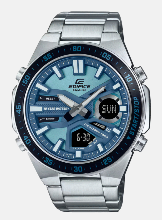 Montre Homme Casio Edifice - EFV-C110D-2BDF - Bracelet en Acier Inoxydable - Affichage analogique - Résistant à l'eau