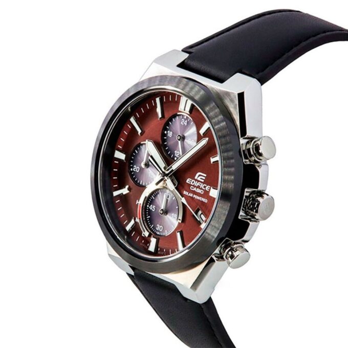 Montre Homme Casio Edifice - EQS-950BL-5AVUDF - Bracelet en Cuir noir - Affichage analogique - Résistant à l'eau