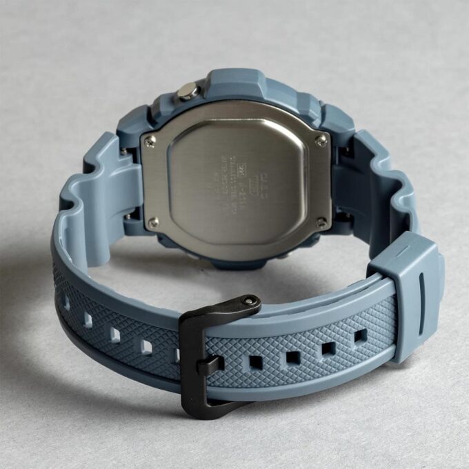 Montre Homme Casio - W-219HC-2BVDF - Bracelet en Résine Bleu - Affichage numérique - Résistant à l'eau